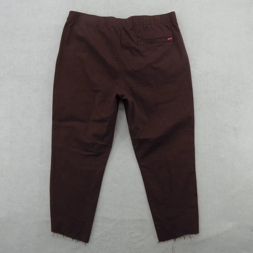 Levis XX Chino Jogger Pants Mens 32x25 Red Elastic Waist Casual Flat Front